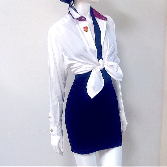 ♥️Sexy 90’s Style Black Halter Mini Dress Outfit - Picture 2 of 16